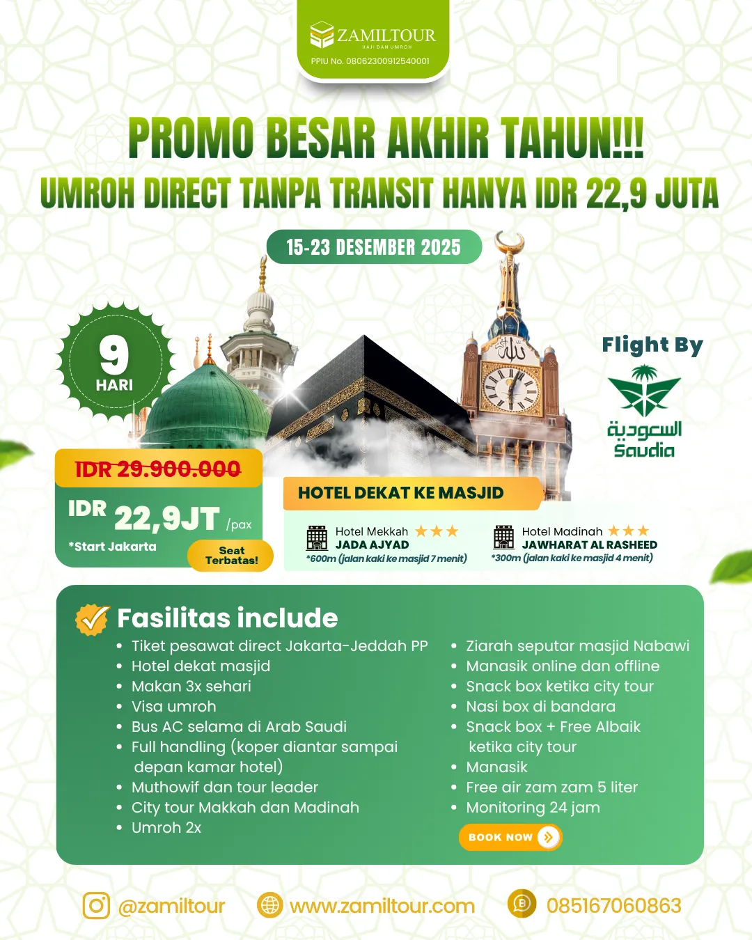 Umroh Direct Tanpa Transit